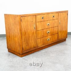 Mid Century Modern Credenza Dresser Drexel 5 Drawer Brass Handles Passage Mcm