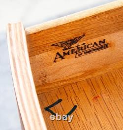 Mid Century Modern Credenza Dresser Mahogany American Martinsville 12 Drawers