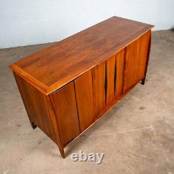 Mid Century Modern Credenza Stereo Console Acousti-Craft Walnut Record Player NM