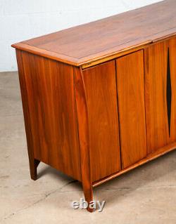 Mid Century Modern Credenza Stereo Console Acousti-Craft Walnut Record Player NM