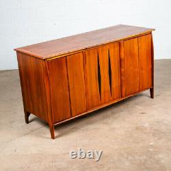 Mid Century Modern Credenza Stereo Console Acousti-Craft Walnut Record Player NM