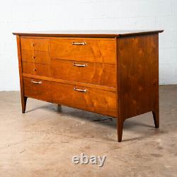 Mid Century Modern Dresser Credenza 6 Drawer Drexel Vintage Walnut Collection NM