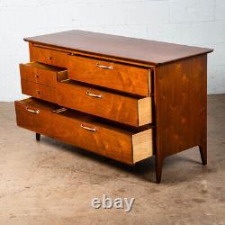 Mid Century Modern Dresser Credenza 6 Drawer Drexel Vintage Walnut Collection NM