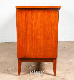 Mid Century Modern Dresser Credenza Dixie 9 Drawer Vintage Walnut Danish Drexel