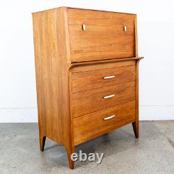 Mid Century Modern Dresser Secretary Highboy Profile Drexel John Van Koert Mcm