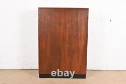 Mid-Century Modern Maple 60-Drawer Library Card Catalog Filing Cabinet