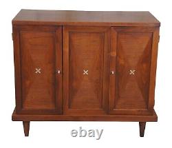 Mid Century Modern Merton Gershun American Martinsville Chest Console Record Cab