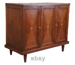 Mid Century Modern Merton Gershun American Martinsville Chest Console Record Cab