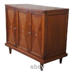 Mid Century Modern Merton Gershun American Martinsville Chest Console Record Cab