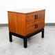 Mid Century Modern Nightstand End Side Table Dixie Drawer Vintage Walnut Danish