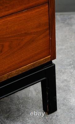Mid Century Modern Nightstand End Side Table Dixie Drawer Vintage Walnut Danish