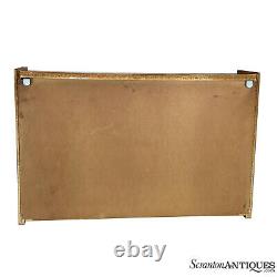 Mid-Century Modern Walnut Sliding Door Wall Hanging Cabinet