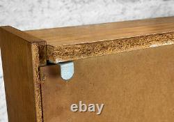 Mid-Century Modern Walnut Sliding Door Wall Hanging Cabinet