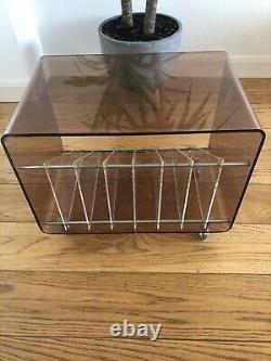 Mid Century Record Cabinet Stand Storage