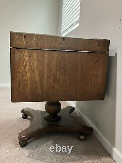 Mid Century Spanish Revival Petite Dry Bar Cabinet (1970s)