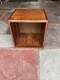 Mid-century Vinyl Album Storage Cube Walnut