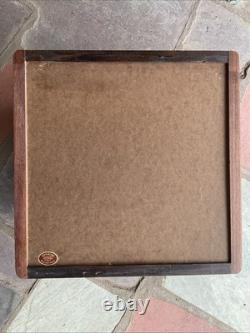 Mid-Century Vinyl Album Storage Cube Walnut
