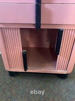 Mid-century Art Deco dental cabinet-made in the 40s to the 60s made of wood