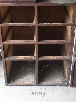 NEW OFFER! BONUS! Antique Oak19 Drawer Cabinet Original, New York Manufacturing