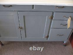 Napanee Dutch Kitchenet Antique Restored Orig. Gray Alkyd Riccardo