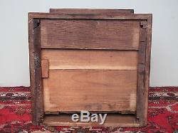 National File Company Antique Oak Desktop File Cabinet With Tambour Roll Door