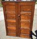 Neat Old Antique Cubby Hole Storage Cabinet Oak