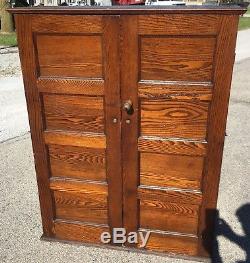 Neat OLD Antique Cubby Hole Storage Cabinet Oak