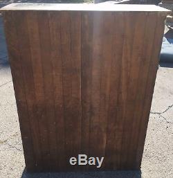 Neat OLD Antique Cubby Hole Storage Cabinet Oak