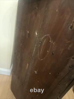 Neoclassical Hanging Corner CABINET, Cupboard, Mahogany, Thirteen Light, 43t