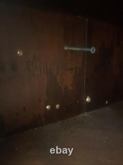 Neoclassical Hanging Corner CABINET, Cupboard, Mahogany, Thirteen Light, 43t