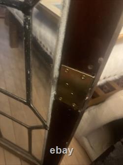 Neoclassical Hanging Corner CABINET, Cupboard, Mahogany, Thirteen Light, 43t