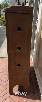OUTSTANDING Antique 19th C. PIE SAFE Cupboard Punched Tin Panels Doors 2 Drawers
