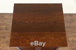 Oak 1900 Antique Map Chest or 9 Drawer Printer File or Collector Cabinet