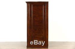 Oak 1900 Antique Map Chest or 9 Drawer Printer File or Collector Cabinet