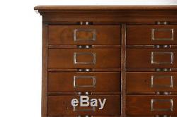 Oak 1910 Antique 74 Drawer Lawyer File or Collector Cabinet