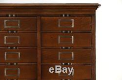 Oak 1910 Antique 74 Drawer Lawyer File or Collector Cabinet