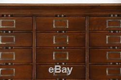 Oak 1910 Antique 74 Drawer Lawyer File or Collector Cabinet