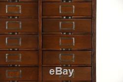 Oak 1910 Antique 74 Drawer Lawyer File or Collector Cabinet