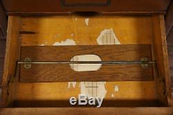 Oak 1910 Antique 74 Drawer Lawyer File or Collector Cabinet