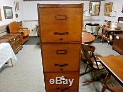 Oak 4 Drawer File Cabinet Weis with Base Panel Sides and Back Monroe, Michigan