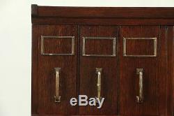 Oak 6 Drawer Antique Stacking Office or Library File Cabinet, Yawman #29170