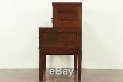 Oak 6 Drawer Antique Stacking Office or Library File Cabinet, Yawman #29170