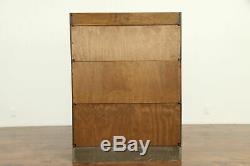 Oak Antique 15 Drawer Stacking Lawyer Office or Library File & Bookcase #31638