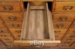 Oak Antique 1900 File, Craft or Collector Cabinet, 90 Drawers #29274