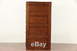 Oak Antique 4 Drawer Library or Office Filing or File Cabinet, Weis #29710