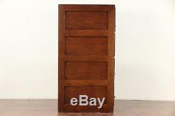 Oak Antique 4 Drawer Library or Office Filing or File Cabinet, Weis #29710