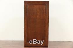 Oak Antique 4 Drawer Office or Library Filing or Music File Cabinet #29711