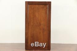 Oak Antique 4 Drawer Office or Library Filing or Music File Cabinet #29711