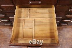 Oak Antique 48 Drawer File or Collector Cabinet, Signed Peterson #29553