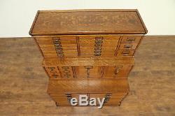 Oak Antique Stacking 35 Drawer File Cabinet, Map or Document Chest #30828